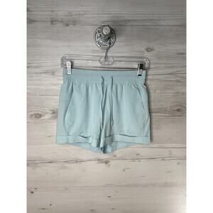 Lululemon Shorts Womens 4 Light Blue High Rise Drawstring Athletic Pockets